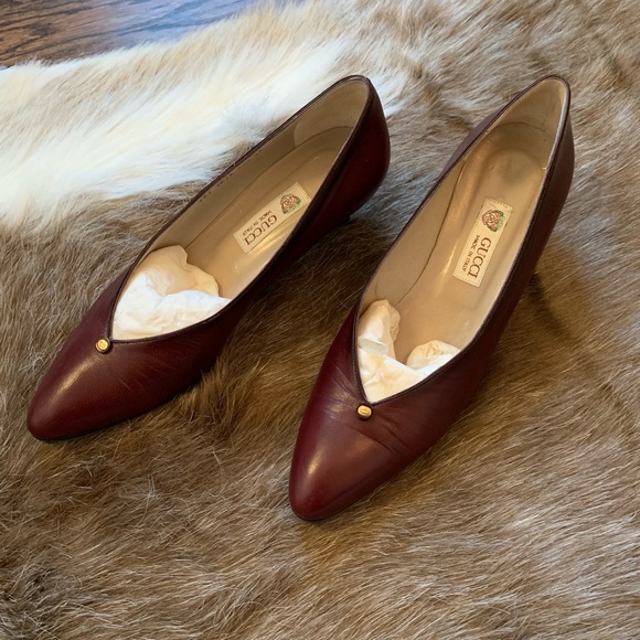 Gucci Shoes - Vintage GUCCI mahogany color